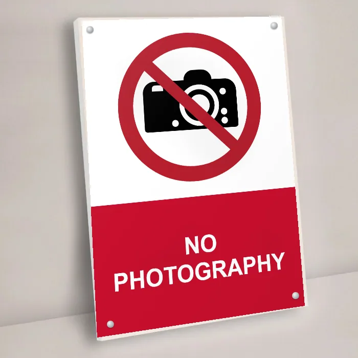 No Photography Sign: no photography sign 3