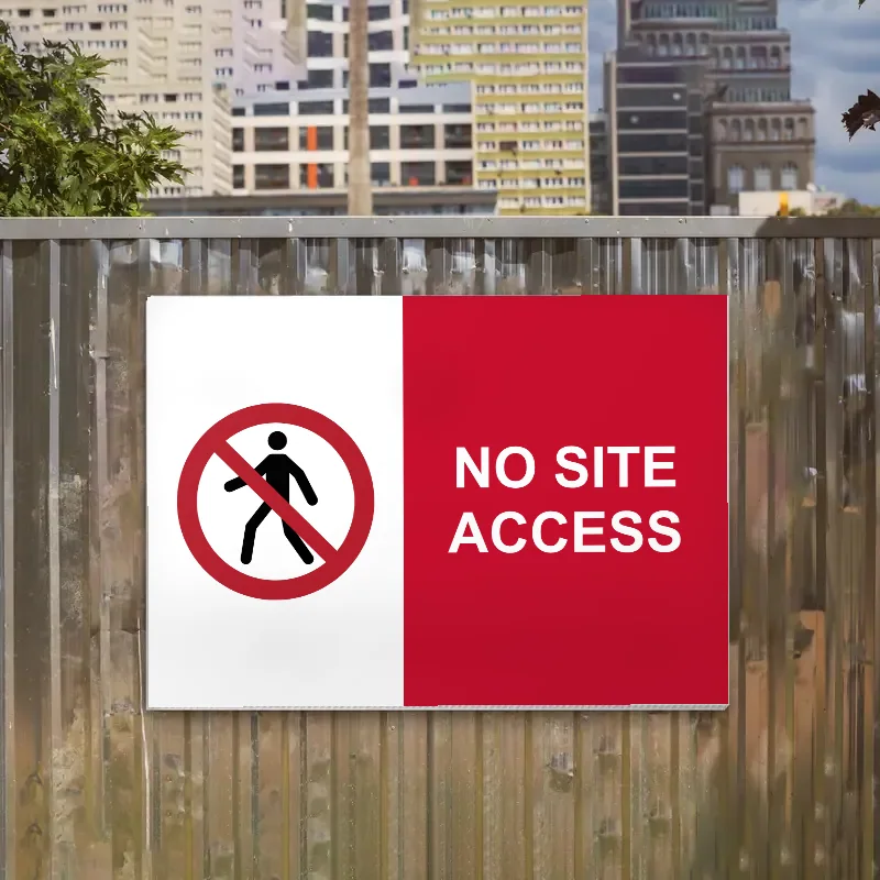 No Site Access Sign: no site access sign 3