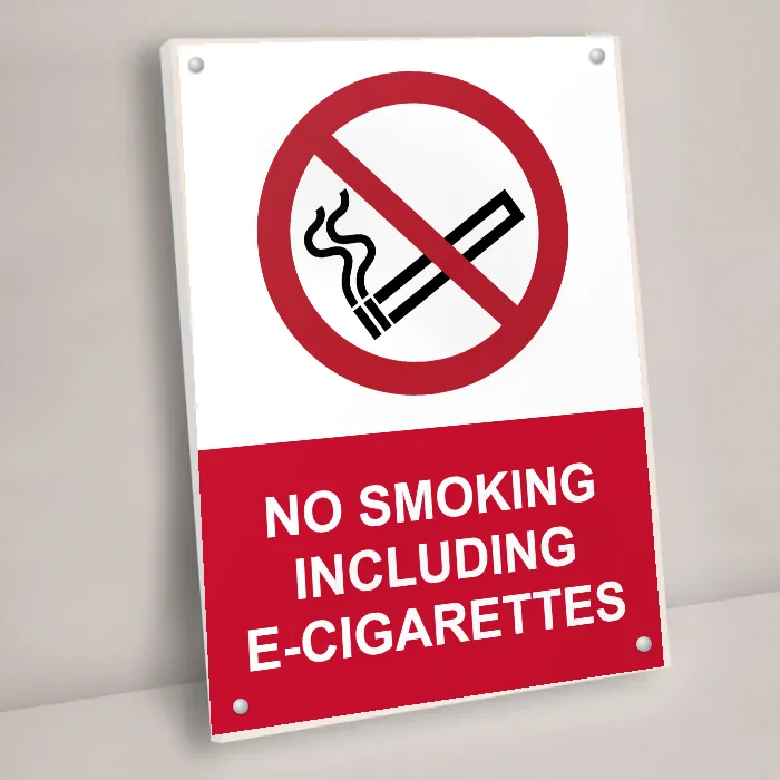 No Smoking Including E-Cigarettes Sign: no smoking including e cigarettes sign 3