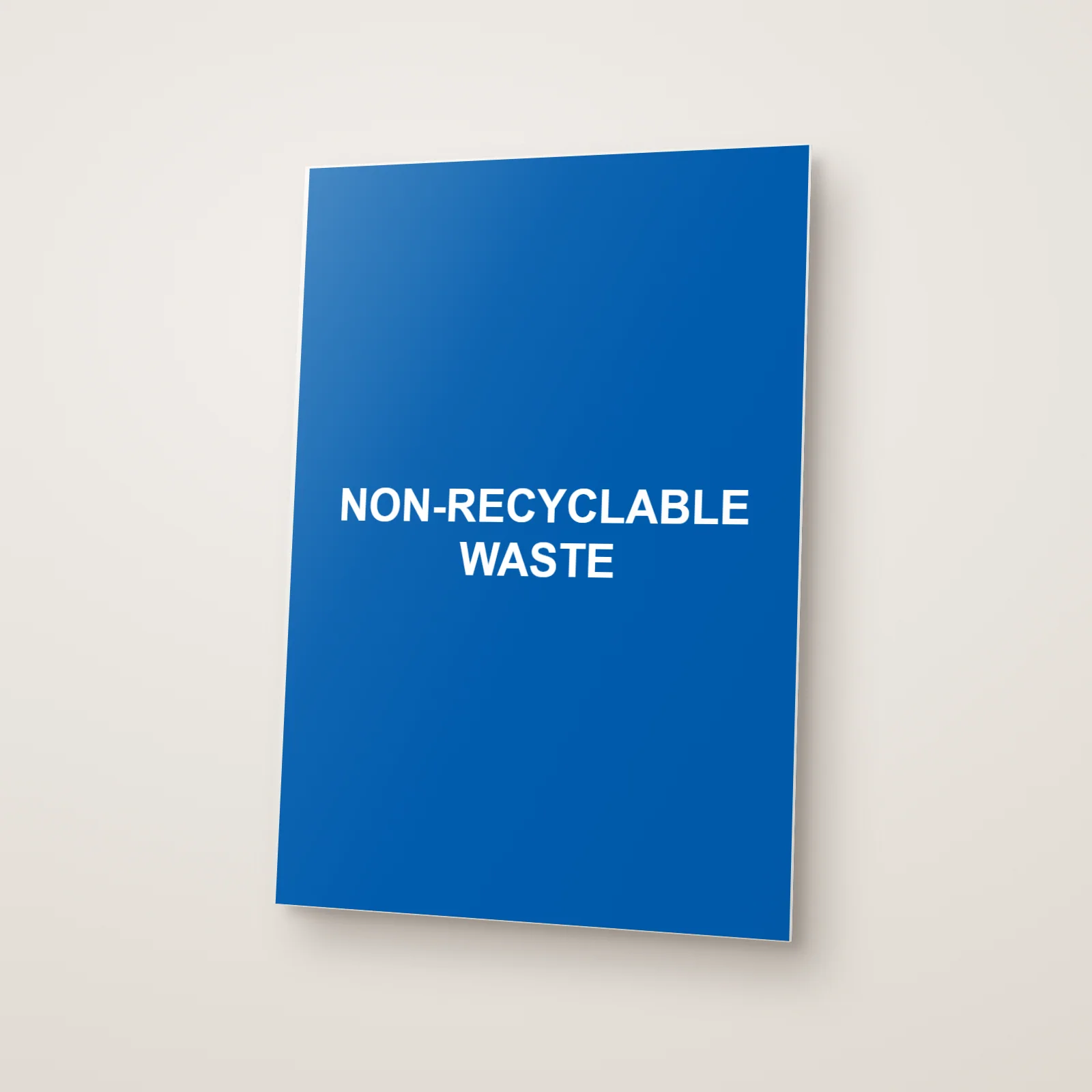 Non-Recyclable Waste Sign