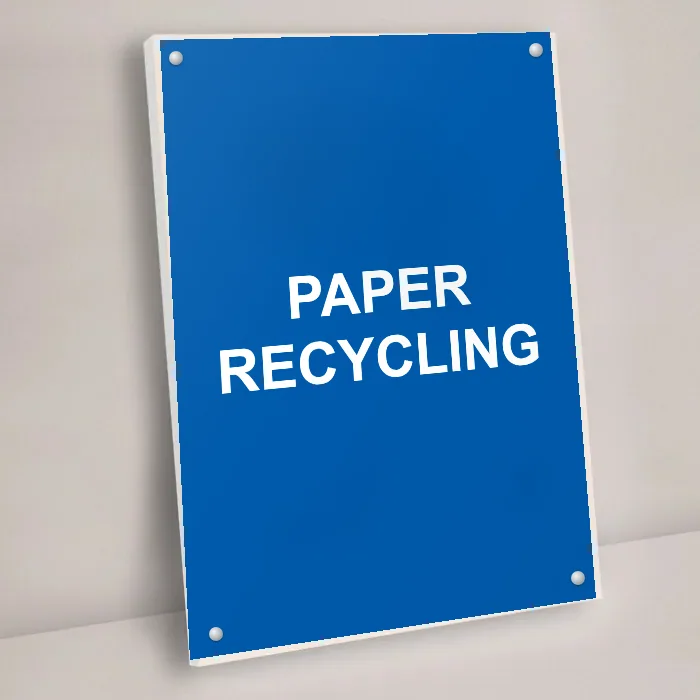 Paper Recycling Sign: paper recycling sign 3