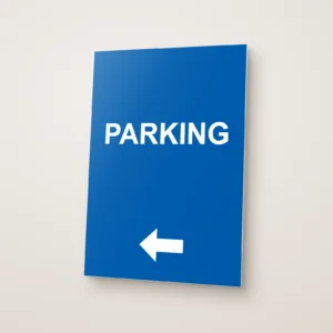 Parking Arrow Left Sign
