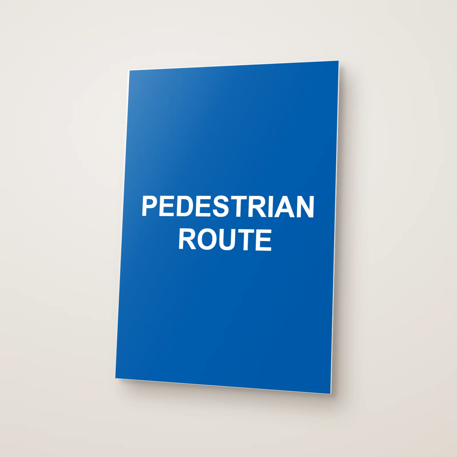 Pedestrian Route Sign