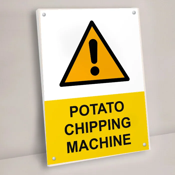 Potato Chipping Machine Sign: potato chipping machine sign 3