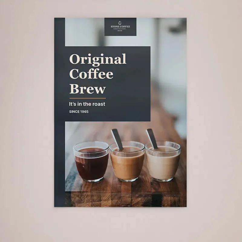 A2 Poster Printing: printed coffee shop poster