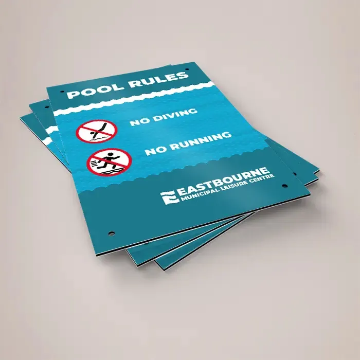 A1 Dibond Signs: printed dibond signs