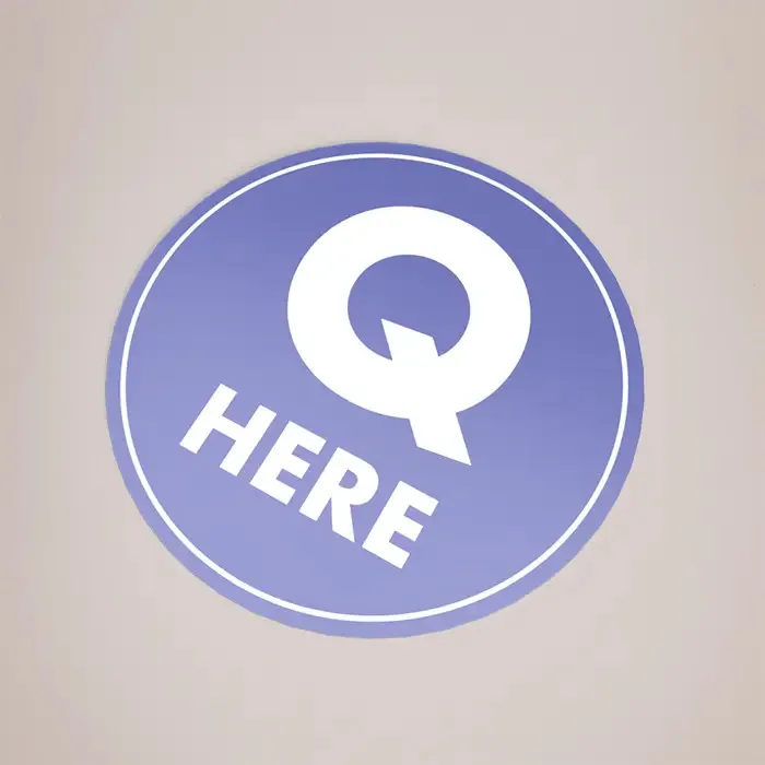 1m Vinyl Stickers: printed round floor sticker 3