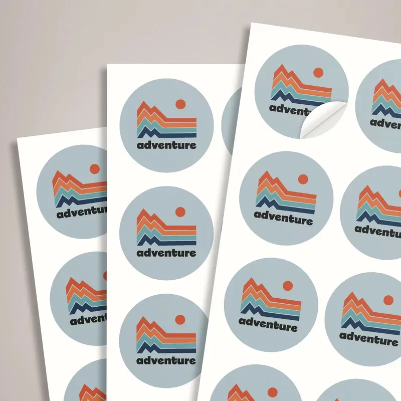 Carbon Monoxide Alarm Labels: printed stickers on sheets