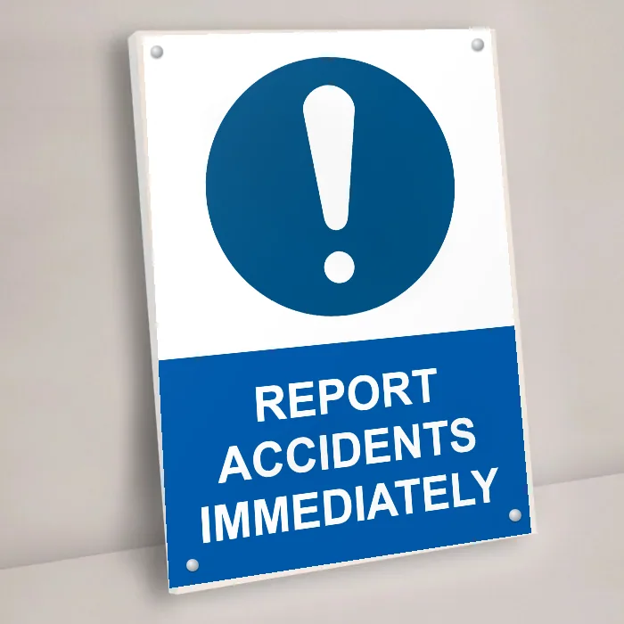 Report Accidents Immediately Sign: report accidents immediately sign 3