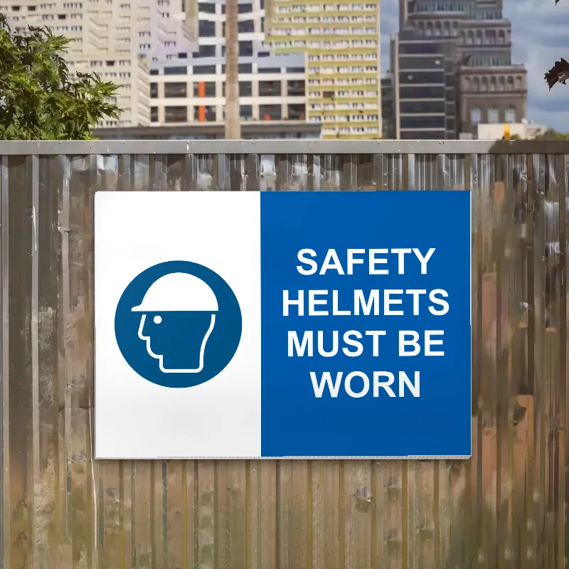 Safety Helmets Must Be Worn Sign: safety helmets must be worn sign 3