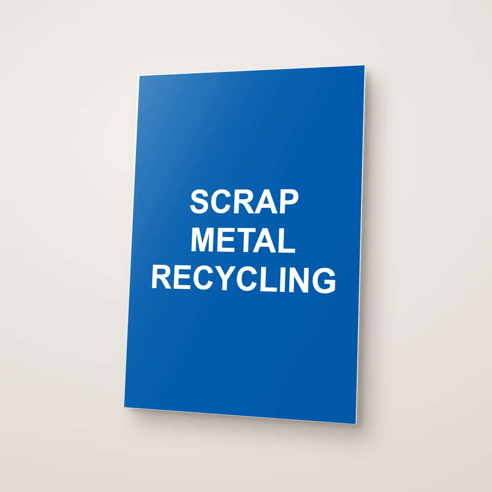 Scrap Metal Recycling Sign
