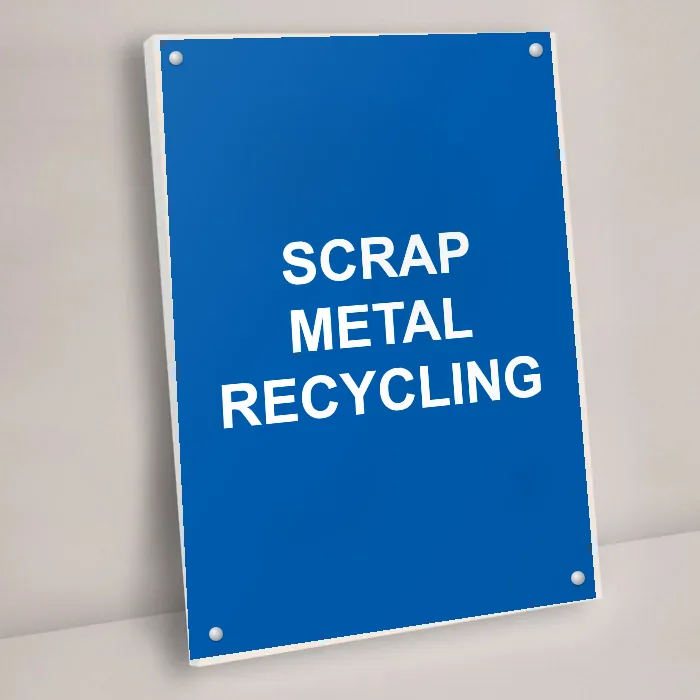 Scrap Metal Recycling Sign: scrap metal recycling sign 3