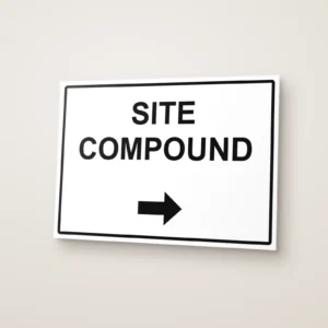 Site Compound Arrow Right Sign