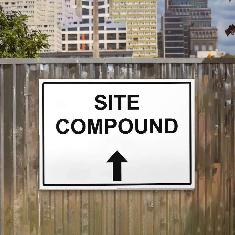 Site Compound Arrow Up Sign: site compound arrow up sign 3