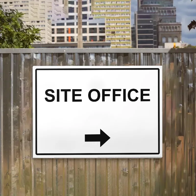 Site Office Arrow Right Sign: site office arrow right sign 3