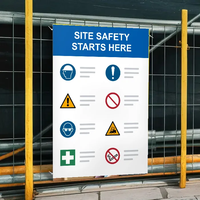 Site Safety Starts Here Sign: site safety starts here sign 3