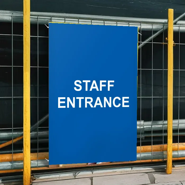 Staff Entrance Sign: staff entrance sign 3