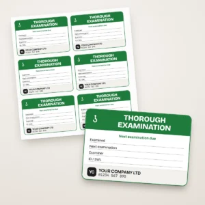 Thorough Examination (LOLER) Labels