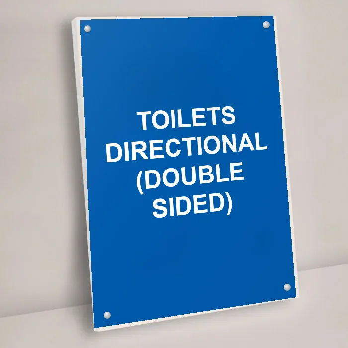 Toilets Directional (Double Sided) Sign: toilets directional double sided sign 3