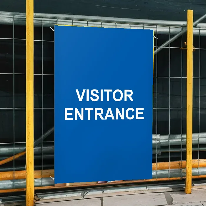 Visitor Entrance Sign: visitor entrance sign 3