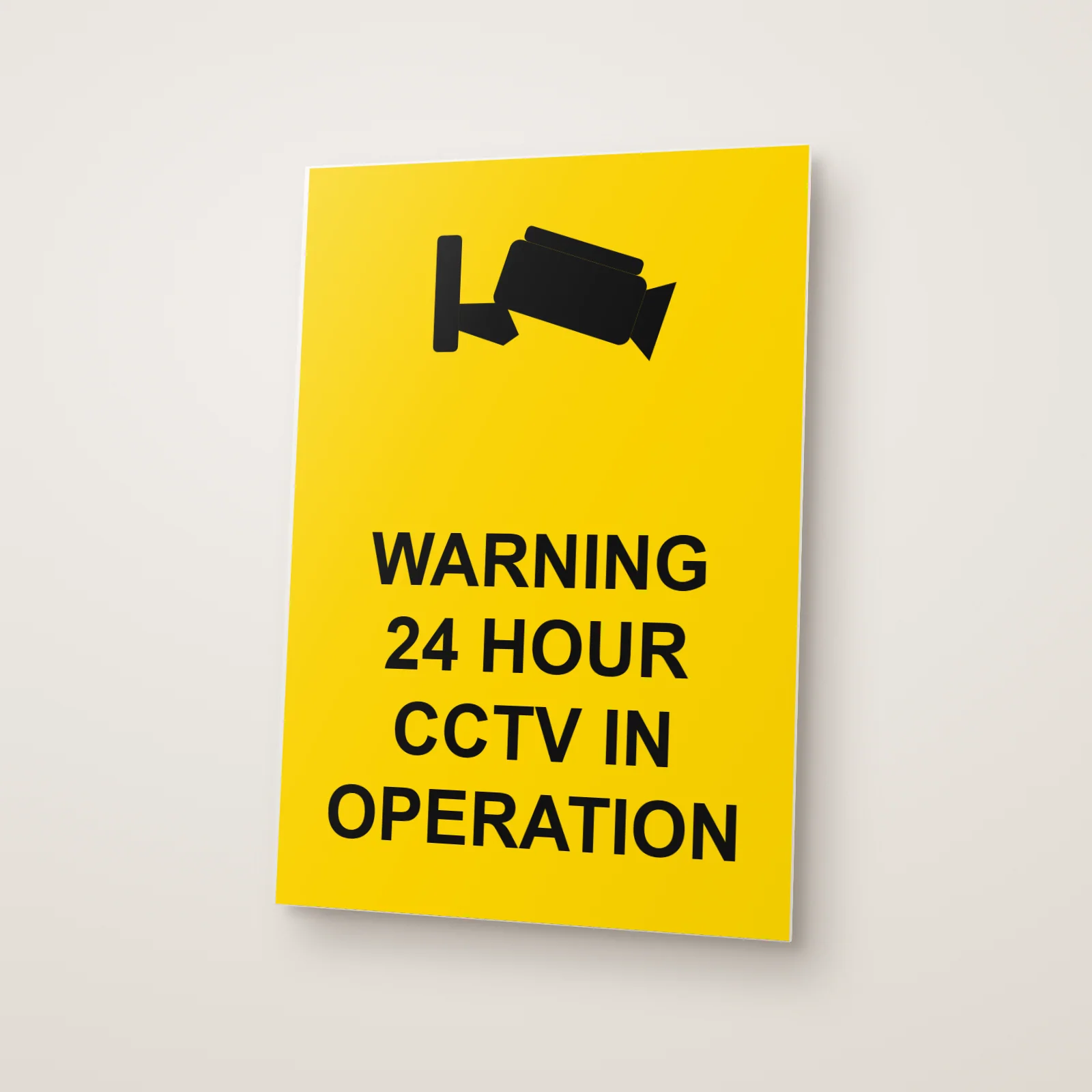 Warning 24 Hour CCTV in Operation Sign