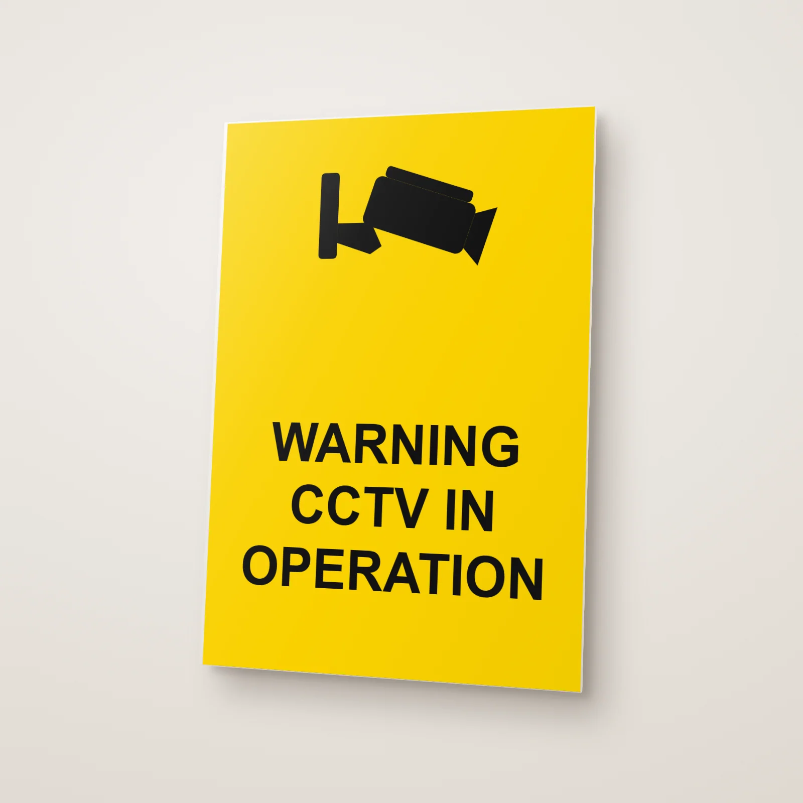 Warning CCTV in Operation Sign