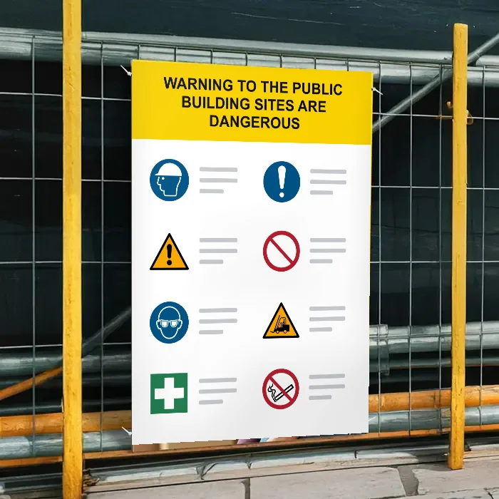 Warning to the Public Building Sites Are Dangerous Sign: warning to the public building sites are dangerous sign 3