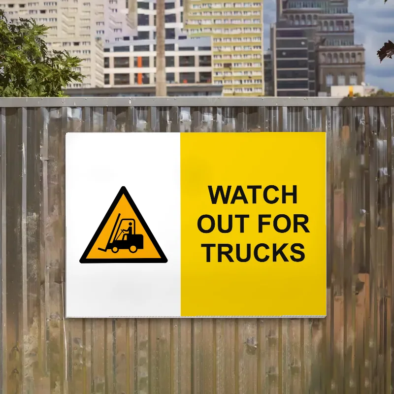 Watch Out for Trucks Sign: watch out for trucks sign 3