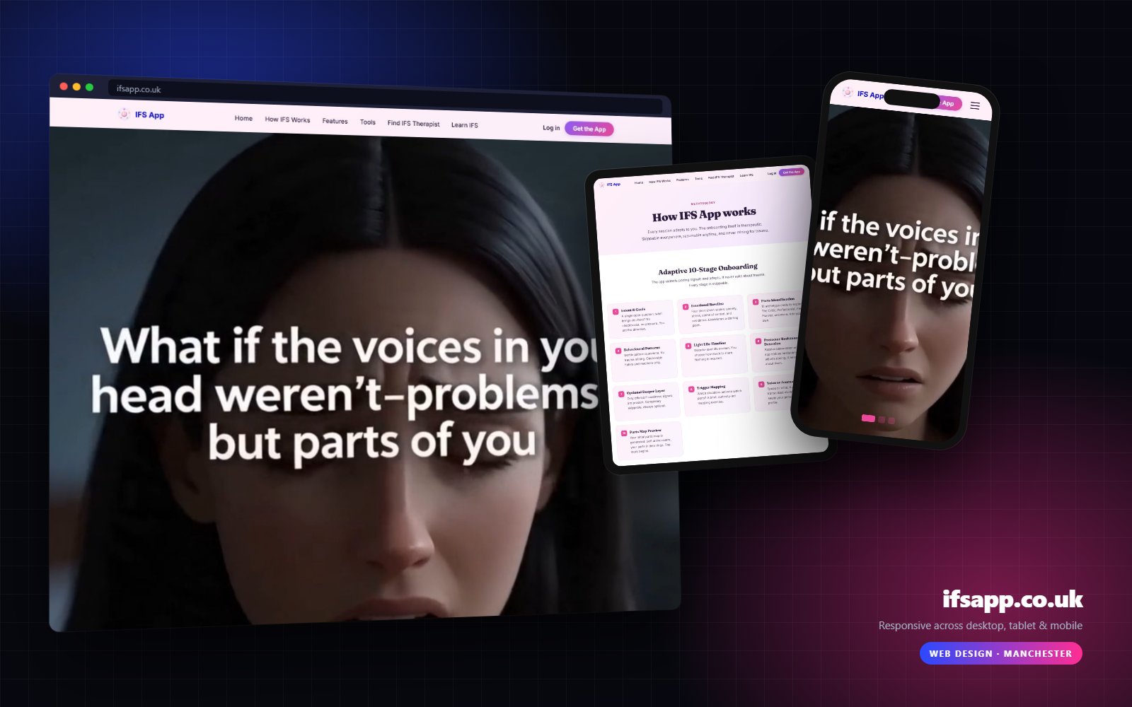 ifsapp.co.uk shown on desktop, tablet and mobile