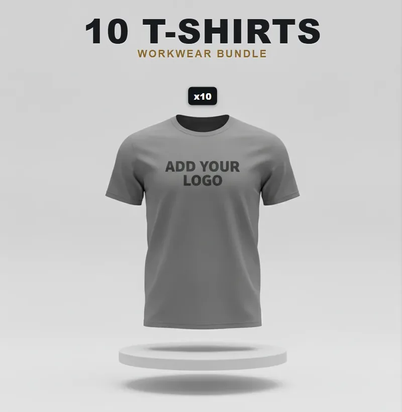 10 branded T-shirts or polos