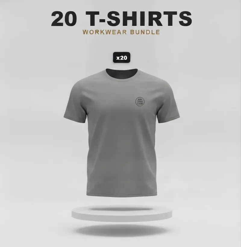 20 branded T-shirts